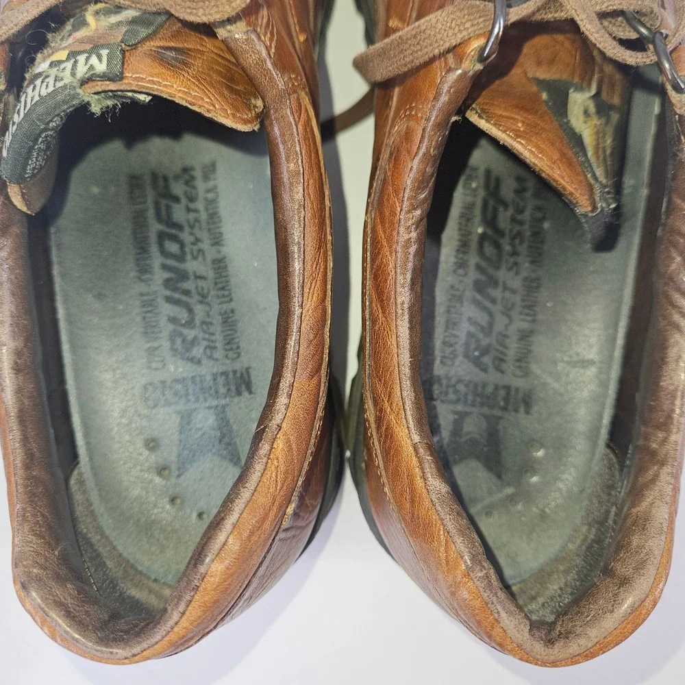 Mephisto Dribbler Runoff Air Mens Leather‎ Lace Up Casual Walking Shoes Brown 10